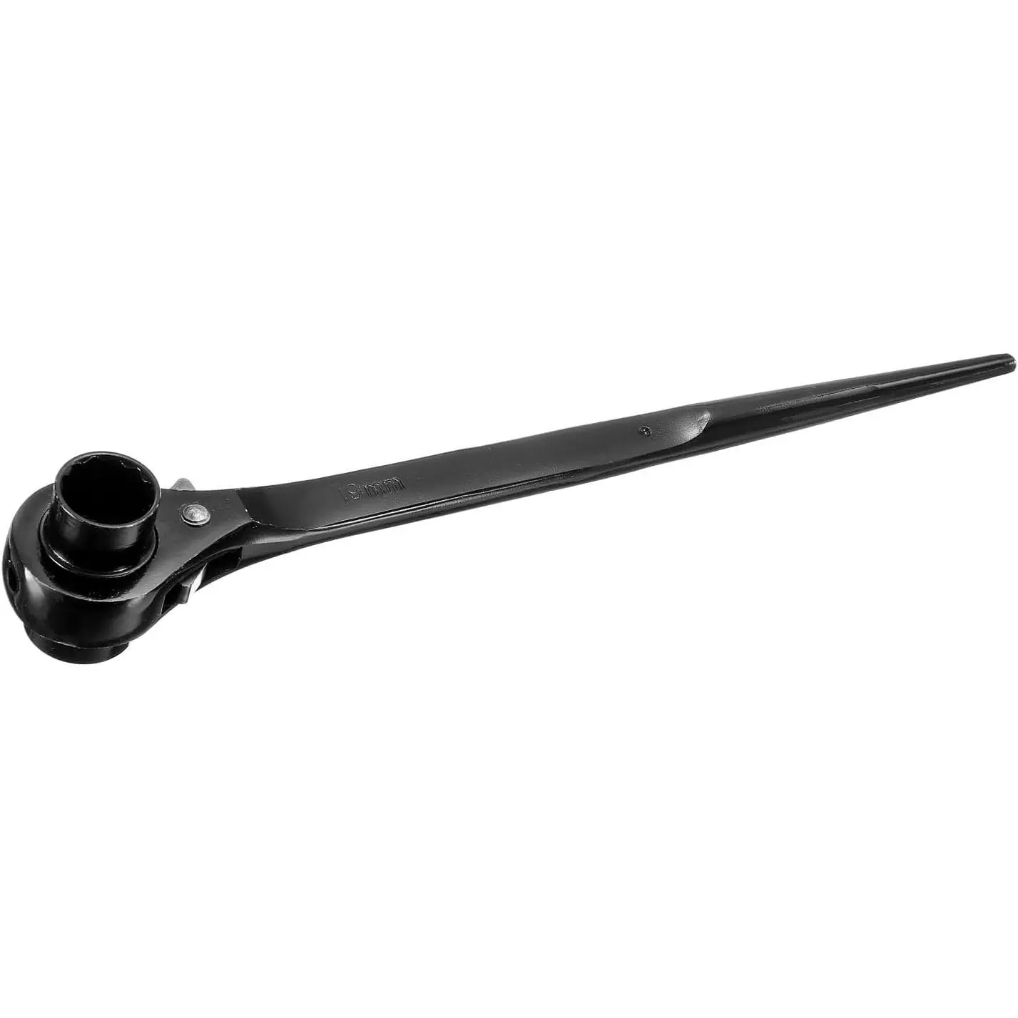 19-21mm Hexagon Scaffold Podger Tool, Ratchet Head Ratcheting Socket Wrench, Black Hand Tool for Scaffolding Work, Millimeters