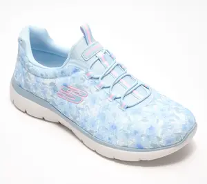 Skechers Summits Watercolor Bungee Sneakers - Wildflower
