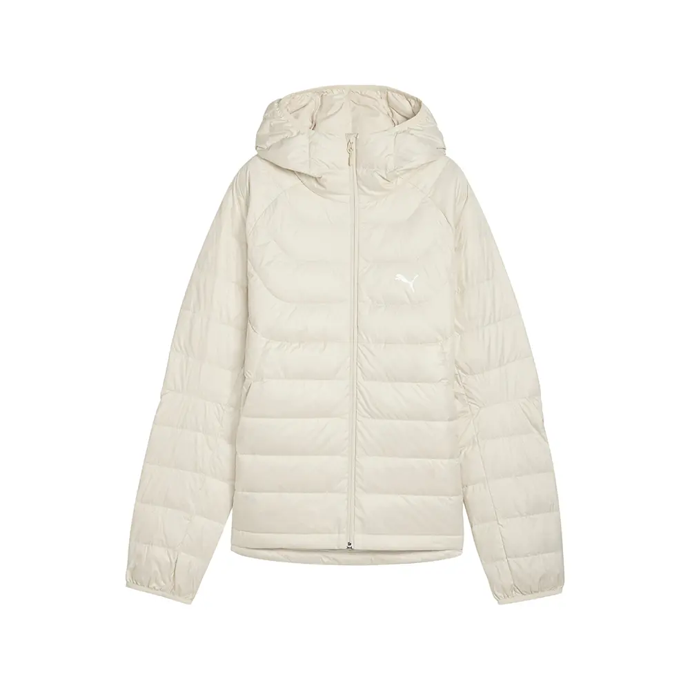 PUMA Womens Packlite Hooded Down Jacket Athletic Outerwear Casual - Beige
