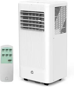 8000 BTU Multifunction Portable Air Conditioner, 4-in-1 Unit with Cooling, Heater, Dehumidifier, and Dehumidifier Fan Mode, Includes Remote Control