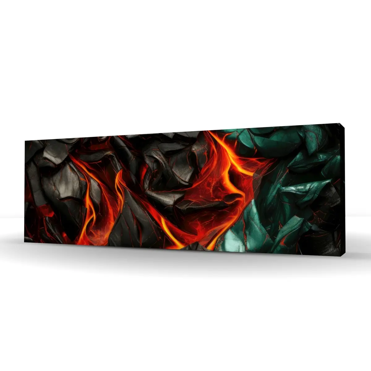 Conscious Sales C1RC1648HWRIHZ 16 x 48 in. Imminent Rupture - Red Canvas Art - Modern Style