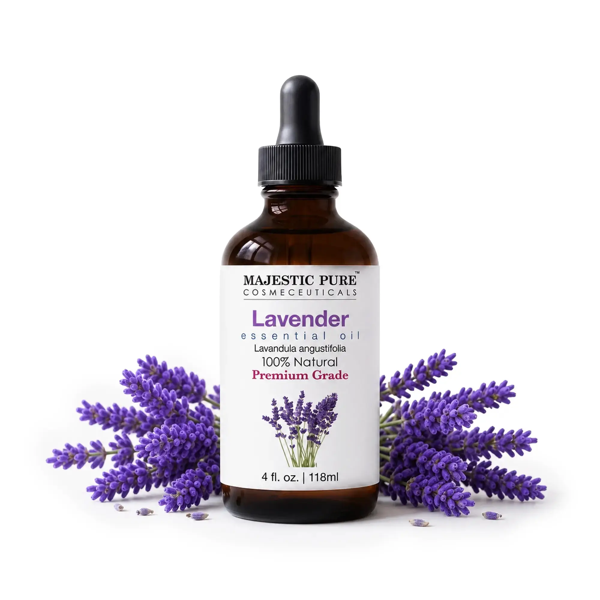 Lavender Essential Oil | 100% Pure and Natural | 4 fl oz Lavender Essential Oil | 100% Pure and Natural | 4 fl oz