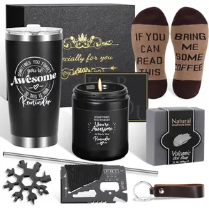 Basket for Men - Care Package for Boss,Teacher, Coworker, Nurse, Dad & Husband - Birthday, Get Well Soon, Thank You,Christmas Holiday & Self Care  Box for Him