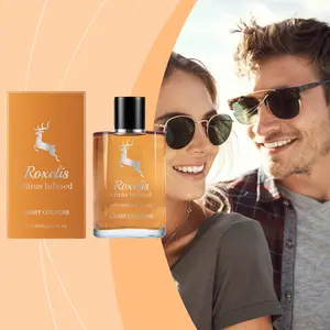 Roxelis Orange Cologne Charm Perfume Natural Fresh Light Elegant Release Temperament Stay Fragrance Portable Date Perfume