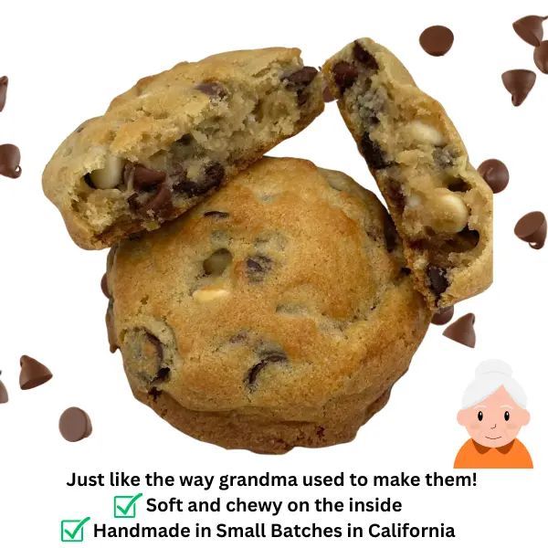 Decadent Blo N Go Tuxedo Chocolate Cookies 6-Pack with Gooey Marshmallows