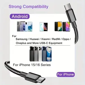 60W PD USB-C Fast Charging Cable – Ultra-Fast Type-C Power for Phones, Tablets & Laptops