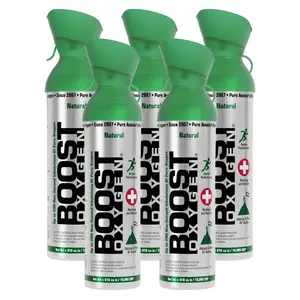 Boost Oxygen Natural Portable 10 Liter Pure Canned Oxygen, Flavorless (5 Pack) Boost Oxygen Natural Portable 10 Liter Pure Canned Oxygen, Flavorless (5 Pack)