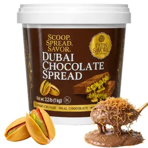 Dubai Chocolate Pistachio Kataifi Spread – 2.2 lb Luxury Middle Eastern Chocolate Cream – Rich, Creamy Dessert Spread, Premium Gourmet Gift | TikTok