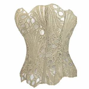 Women's Sexy Floral Lace Corset Top - Corset-Style Lace-Up Top | Women's Lace Corsets, for Halloween and Going Out