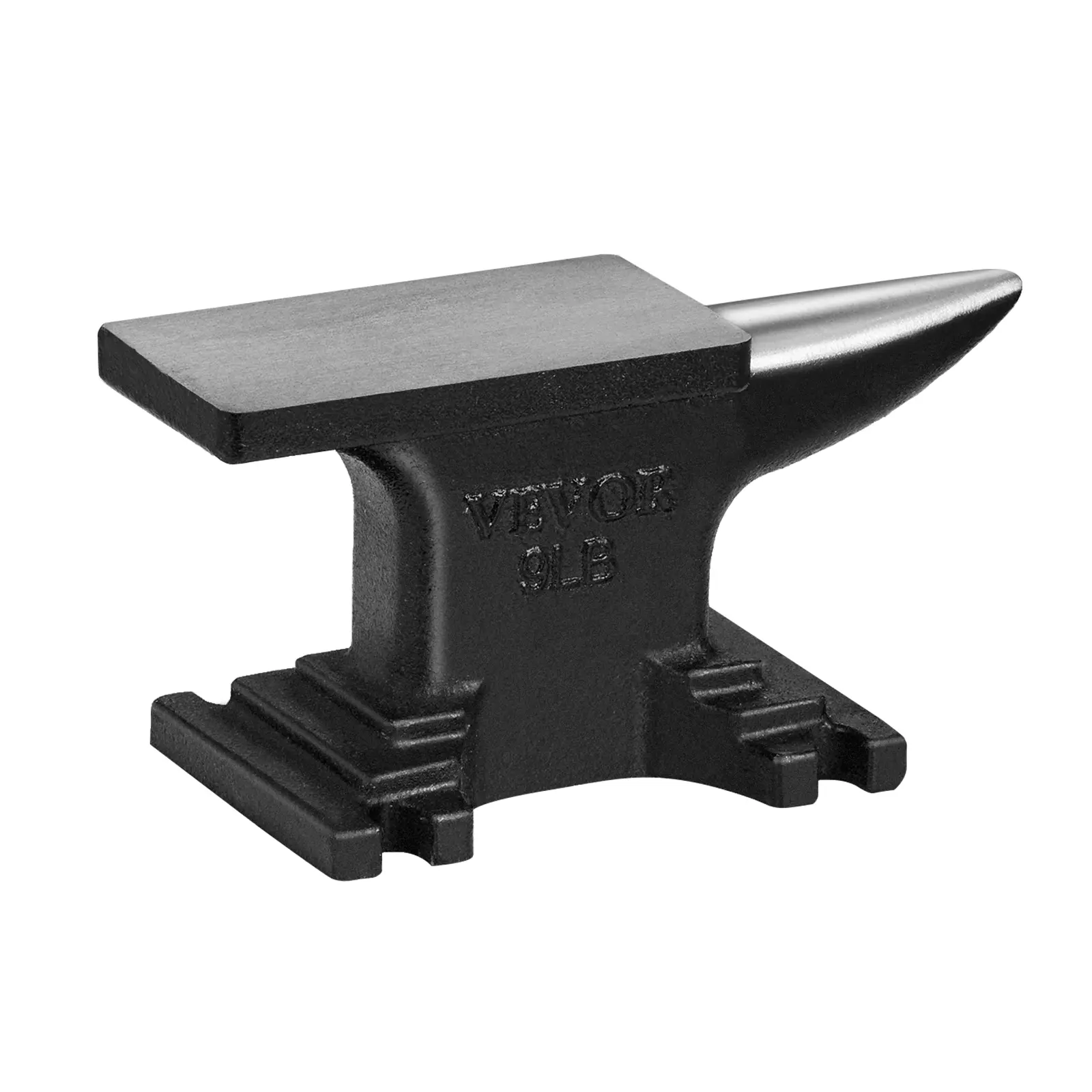 【Summerfinds】VEVOR Single Horn Anvil High Hardness Rugged Round Horn Anvil Blacksmith,8.8Lbs Cast Steel Anvil,Compact Design and Stable BaseForge Tools and EquipmentMetalsmith Tool for Bending and Shaping