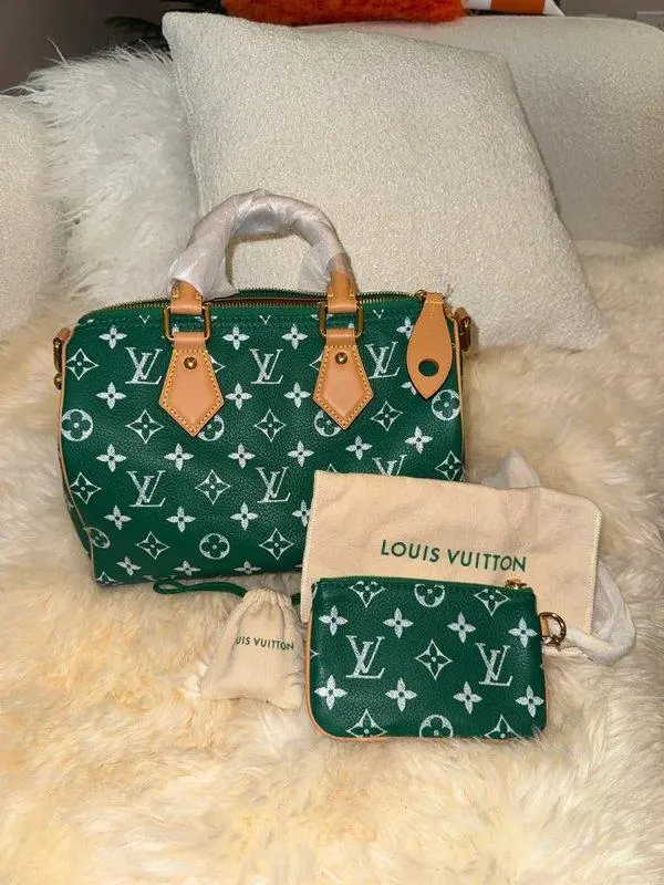 Pre-owned Louis Vuitton COATED CANVAS Shoulder Bags SPEEDY 25 P9, WALLET
