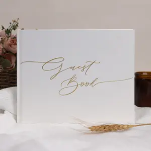 Elegant Wedding Guest Book - 96 Blank Pages for Sign In & Polaroid Photos; Versatile Guestbook for Anniversaries, Baby Showers, Birthdays, Bridal Showers, and Quinceañeras.