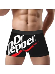 1pcs Dr Pepper 2 Underpants Homme Panties Man Underwear Print Shorts Boxer Briefs