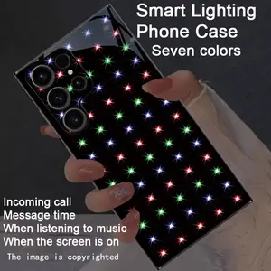 Colorful intelligent voice controlled luminous, Lights phone case suitable for S26Ultra/S25Ultra/S24/S22Ultra/S23Ultra/S21Ultra/S20Ultra/S10+/S9+/Note20Ultra/Note10+/Zfold 7/Z Flip7/Z Flip6