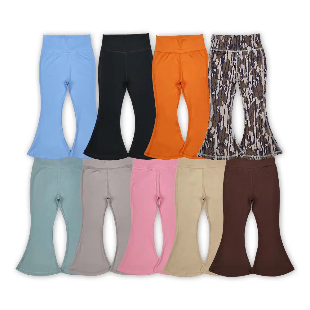 Girls Flare Stretchy Athletic Pants