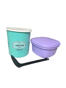 Small 3-piece kitchen essentials set for food prep and storage.