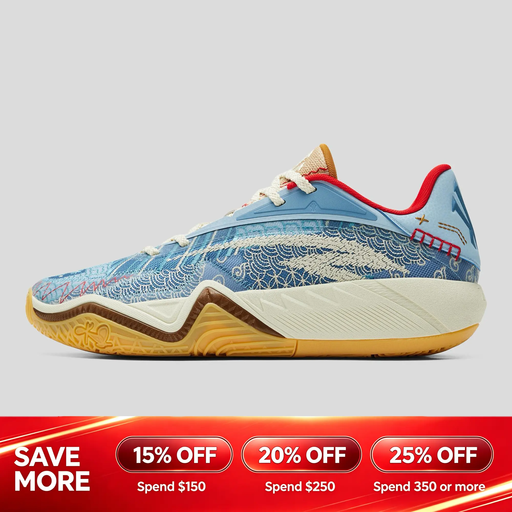 [Back to School] ANTA Men KAI 3 "Patchwork" Kyrie Ivring Basketball Shoes Handcrafted Anti-slip Rebound Sports Shoes BTS
