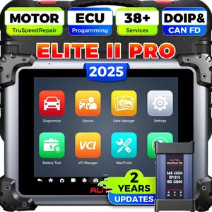 2025 New Autel MaxiSys Elite II Pro Scanner, 2 Years Free Update Elite 2 Pro,Motor TruSpeed Repair, 45+ Resets, CAN FD DoIP, 3K+ Test obd port washer Bi-Directional Full System Diagnostic Tool