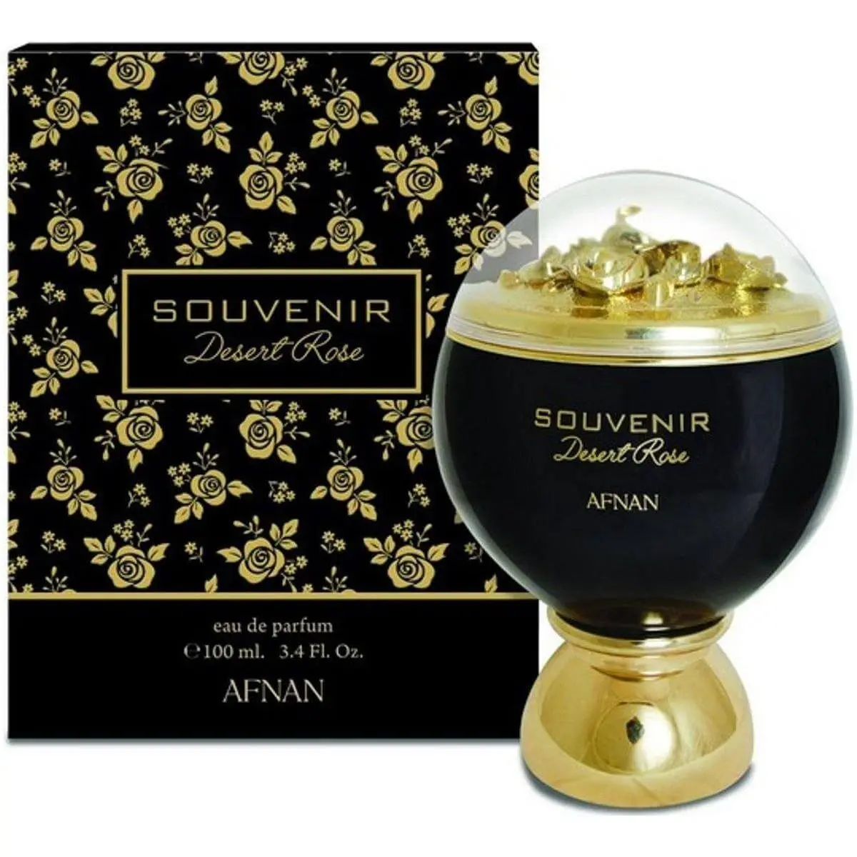 Afnan Souvenir Desert Rose EDP Women's Fragrance - Floral EDP Perfume Fragrance, Long Lasting Perfumes, Parfum Sprays, 3.4 fl oz, New in Box, Bottle Women's Fragrance