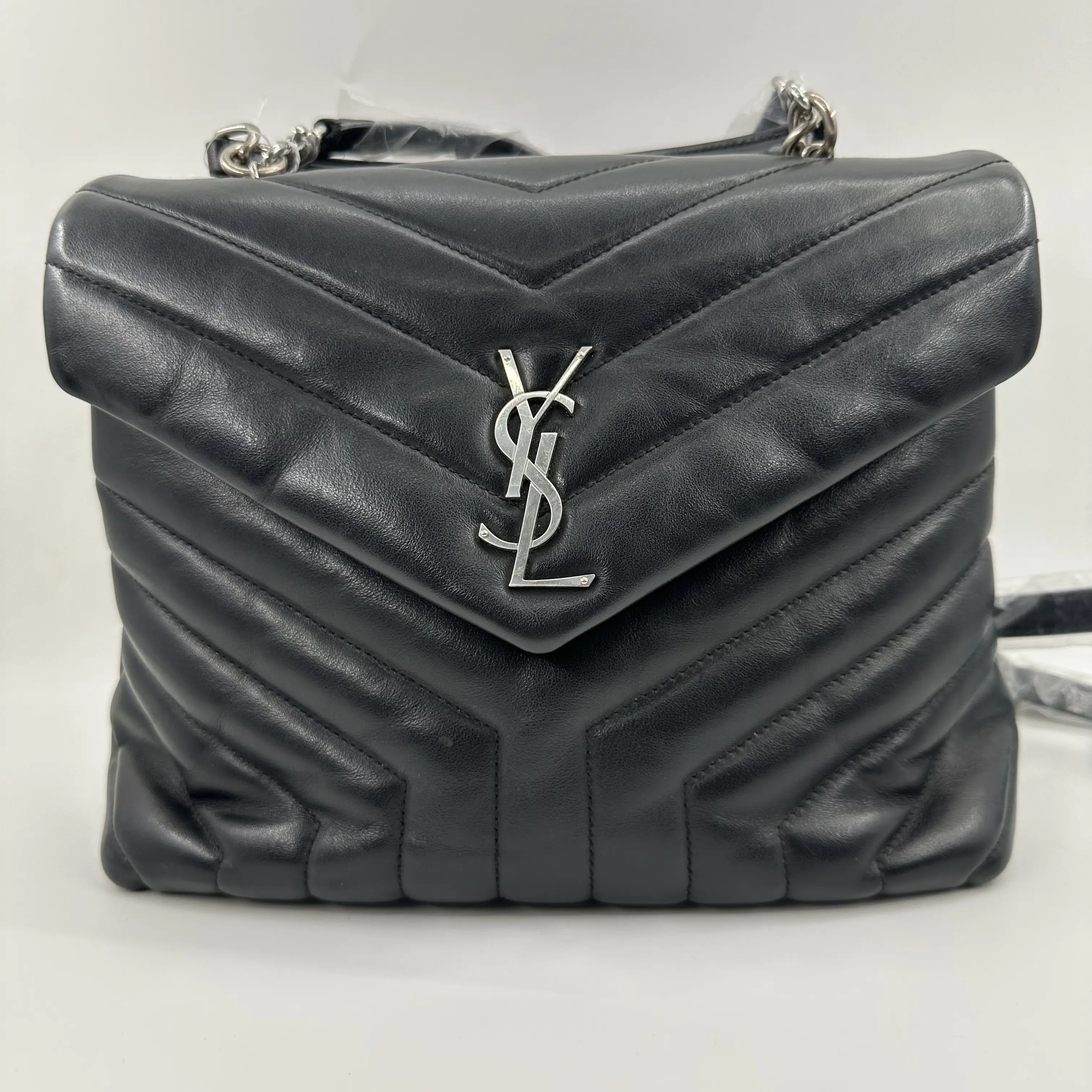 Pre-owned Yves Saint Laurent YSL Leather Crossbody Messenger Shoulder Handbag, Crossbody Bag