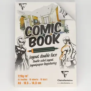 Clairfontaine - Comic Book Paper, 220g, A6, 15 Sheets