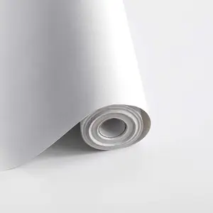 118"x17.7" Peel and Stick White Contact Paper Waterproof Self Adhesive Decorative Vinyl Roll for Wall Kitchen Bedroom Easy Install No Extra Glue Required