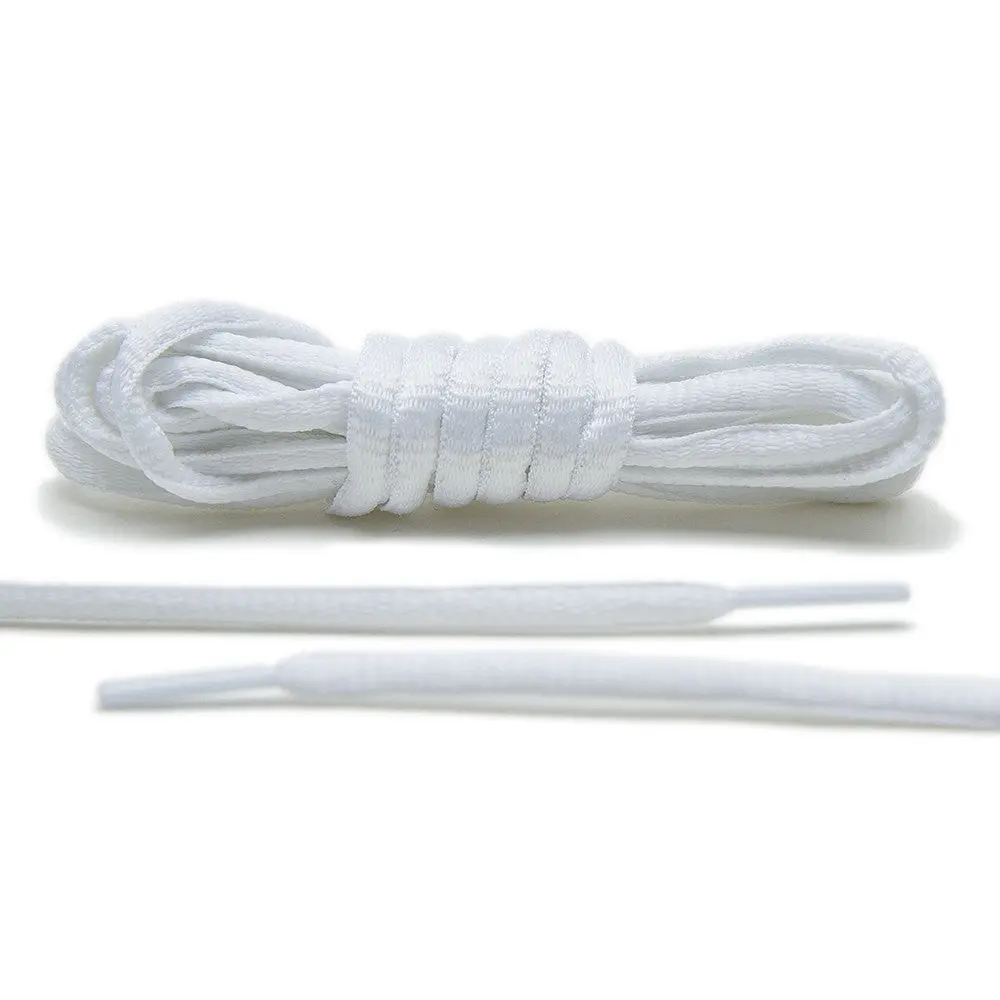 White - Thin Oval Laces White - Thin Oval Laces