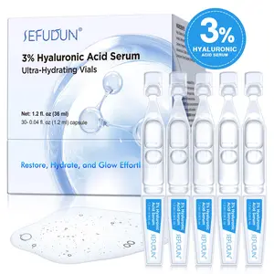 SEFUDUN Hyaluronic Acid Single-Use Ampoules (30 pcs), Serum: Brightens and stabilizes the skin, improves roughness and dullness, absorbs easily, soothes redness and sensitive skin. With consistent use, skin becomes smooth, radiant