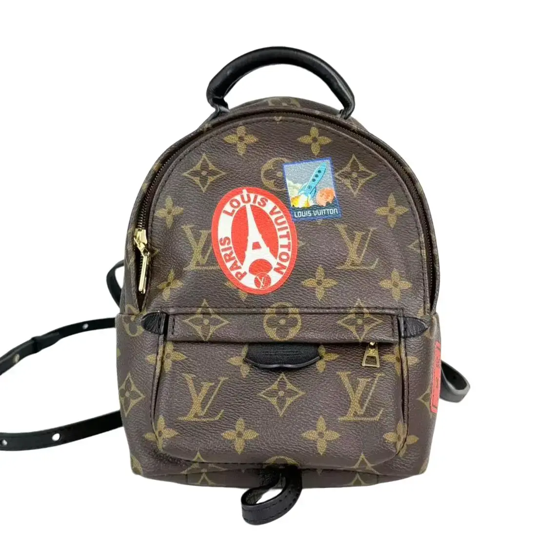 Pre-owned Louis Vuitton Leather Backpacks Palm Spring Monogram Canvas Backpack Bag