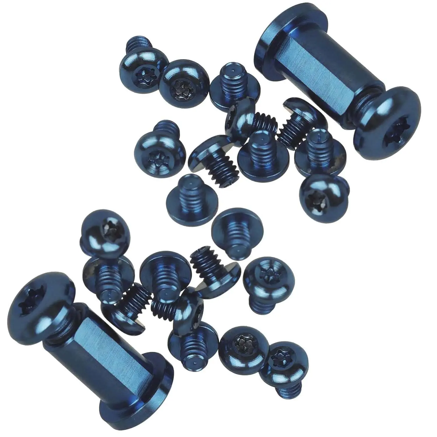 26Pcs Titanium Alloy Torx Screws, Hardware Replacement Parts for Benchmade 535 BUGOUT Knife (Blue)