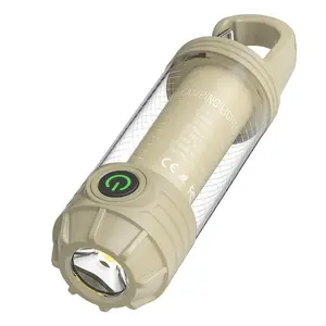 Flamix 2-in-1 LED Camping Lantern & Flashlight Rechargeable with 6 Modes IPX4 Waterproof Compact Design for Hurricane Hiking Home Emergency