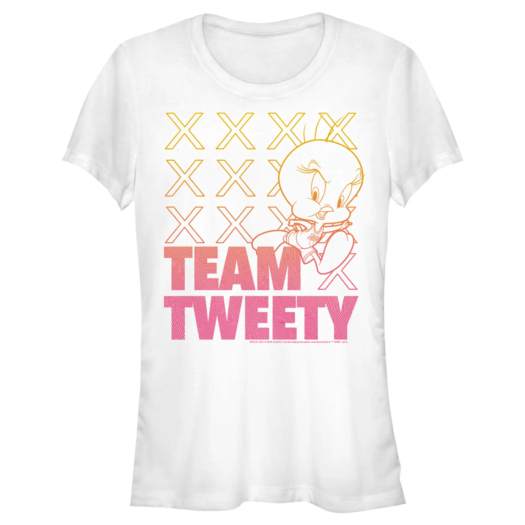 Juniors Womens Space Jam: A New Legacy Team Tweety T-Shirt