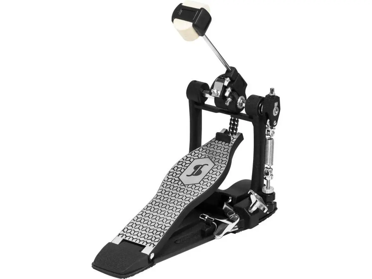 212 MAIN Stagg 24591 Bass Drum Pedal, Double Chain Drive, Adjustable Tension, Steel Base