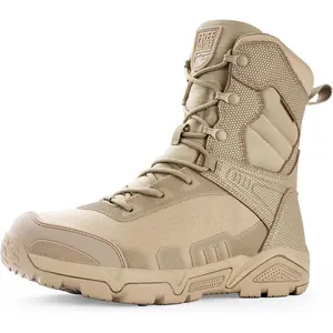 FREE SOLDIER Men's Military Tactical Boots Waterproof Hiking Work Boots Durable Combat Boots