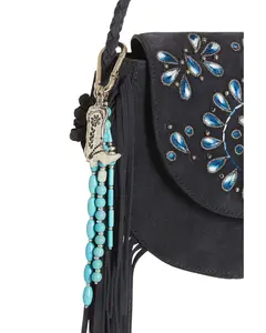 Shyanne Unisex Beaded Fringe Boot Bag Charm - Aa294