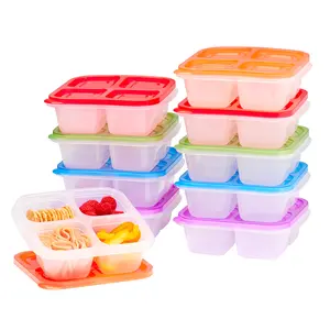 Bentgo Easyboxes 4-Compartment Snack Containers 20-Piece Set - Reusable Lightweight Food Storage, Bento Style Meal Prep Lunch Box