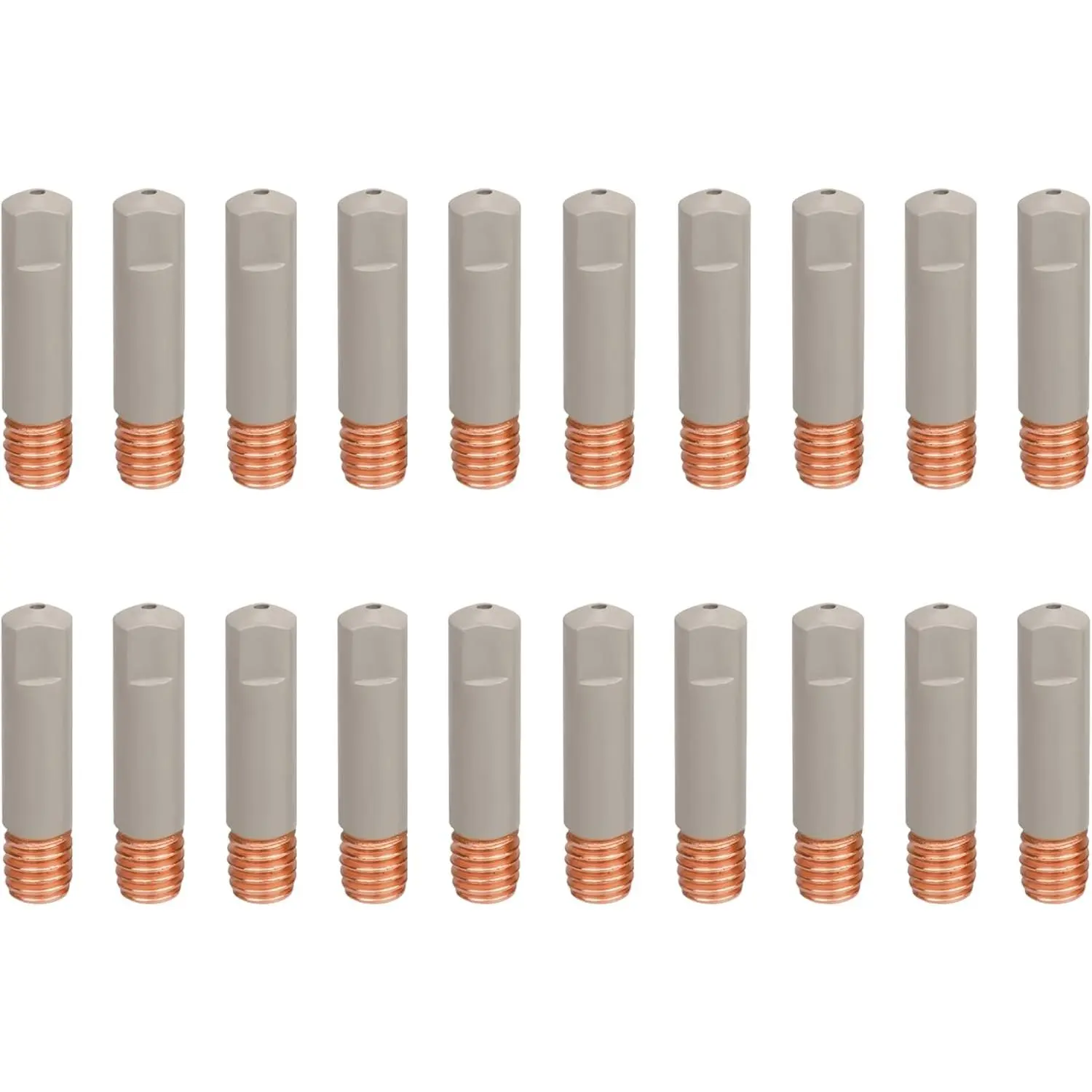 Mig Welder Tips 20-Pack Welding Tips with Non-Stick Coating; .035" O0.9mm ceramic welding tips for Mig Welding  Welding  MIG  Replacement,Welding Accessories, Copper (0.035")