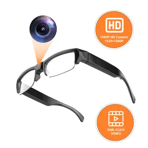 Smart Glasses with Camera 64GB Card HD1080P Video Glasses Standalone Wearable Eyeglass with Audio Motion Detection 64GB Storage No WiFi Needed Travel Outdoor Ready