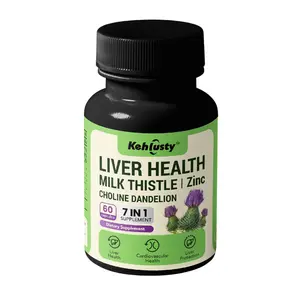 Liver Support Supplement for Women | Milk Thistle & Dandelion Detox Complex, Helps Promote Clear Skin & Digestion, 60 Capsules Plant Extract Essential Minerals