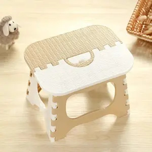 Portable Plastic Folding Stool, Thickened Home Saving Space Outdoor Fishing Bench, with Handle, Camping Hunting Picnic Mini Foldable Seat