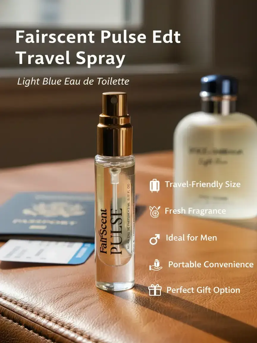 Aromatic Citrus Cologne for Men, Eau de Toilette Decant with Herbal Rosemary | 5 mL Travel Atomizer for Adults, Single Item, Daily Wear, Packaged Men's Fragrance, Small Bottle Men's Fragrance