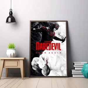 [Sale up to 50%] [Free Ship] Daredevil Born Again (2026) TV Series Poster, Daredevil Born Again Season 2 Canvas Wall Art