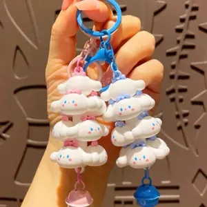 Cinnamoroll stacked cute kawaii tower keychain