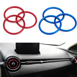 Car Air Conditioner AC Inner Vent Outlet Ring Trim For Mazda MX-5 MX5 mazda 2 CX-3 CX3 RF ND Air Vent Decoration Ring, Enhance Your Car's Style with Premium Fit and Finish