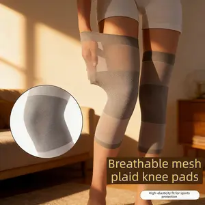 2-Pack Unisex Breathable All-Season Compression Knee Pads - Lightweight Elastic Strap Design, Grey/Colorful for Sports and Daily Use
