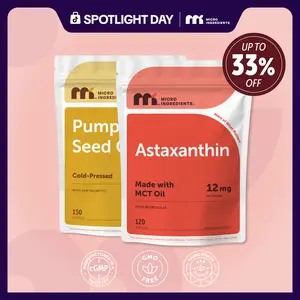 Mermaid Glow bundle: Astaxanthin 120 Softgels & Pumpkin Seed Oil with Saw Palmetto 150 Softgels Mermaid Glow bundle: Astaxanthin 120 Softgels & Pumpkin Seed Oil with Saw Palmetto 150 Softgels