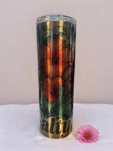 20oz skinny tumbler/ Salty Soul