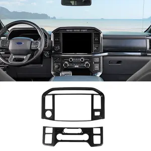 Car Interior Accessory, Center Console Navigation & Air Conditioner Button Cover Trim for 2021+ Ford F150 tiktokshopspringglowup