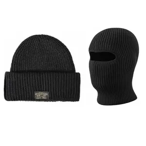 Balaclava Face Mask Beanie Hats 2 in 1 Knitted Beanie for Men Women Full Face Ski Mask Face Cover Outdoor Sports Essential