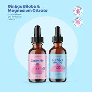 Calming Magnesium Citrate & Herbal Focus Drops Bundle – Balance & Clarity